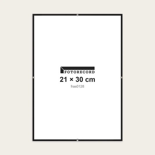 Kit Montatura a Giorno 21x30 cm — Nero Lucido