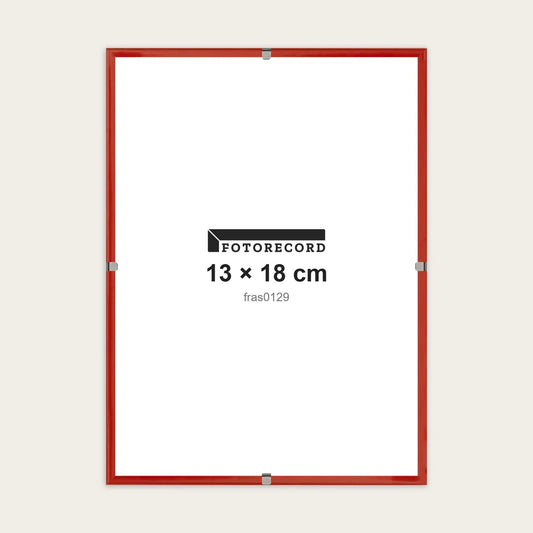 Kit Montatura a Giorno 13x18 cm — Rosso Lucido
