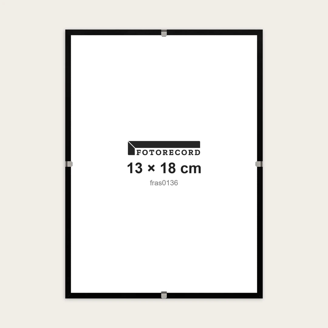 Kit Montatura a Giorno 13x18 cm — Nero Opaco