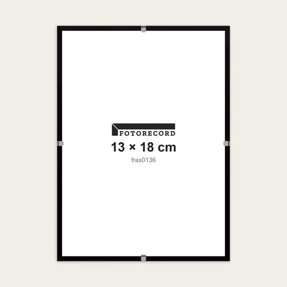Kit Montatura a Giorno 13x18 cm — Nero Opaco