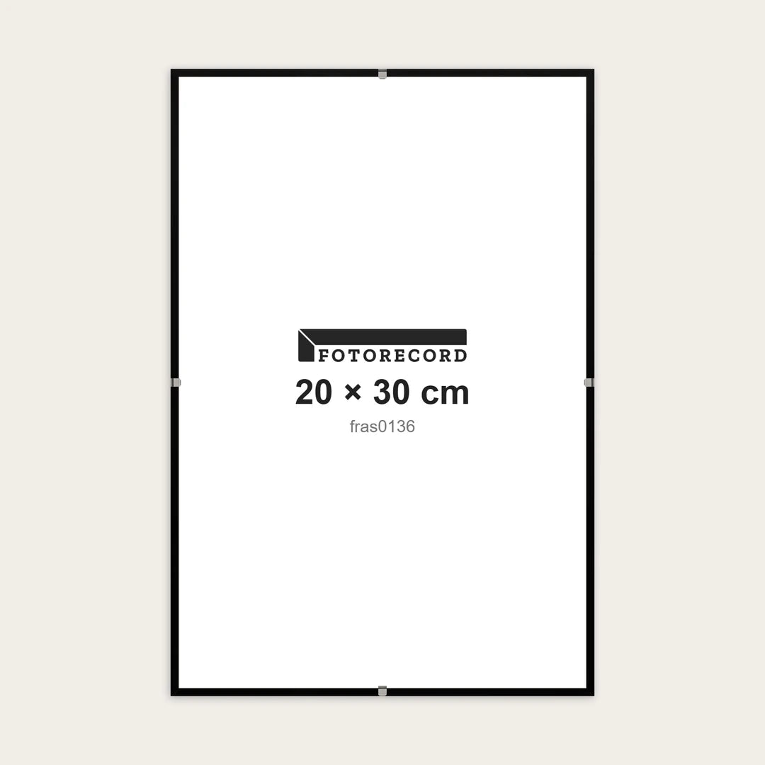 Kit Montatura a Giorno 20x30 cm — Nero Opaco