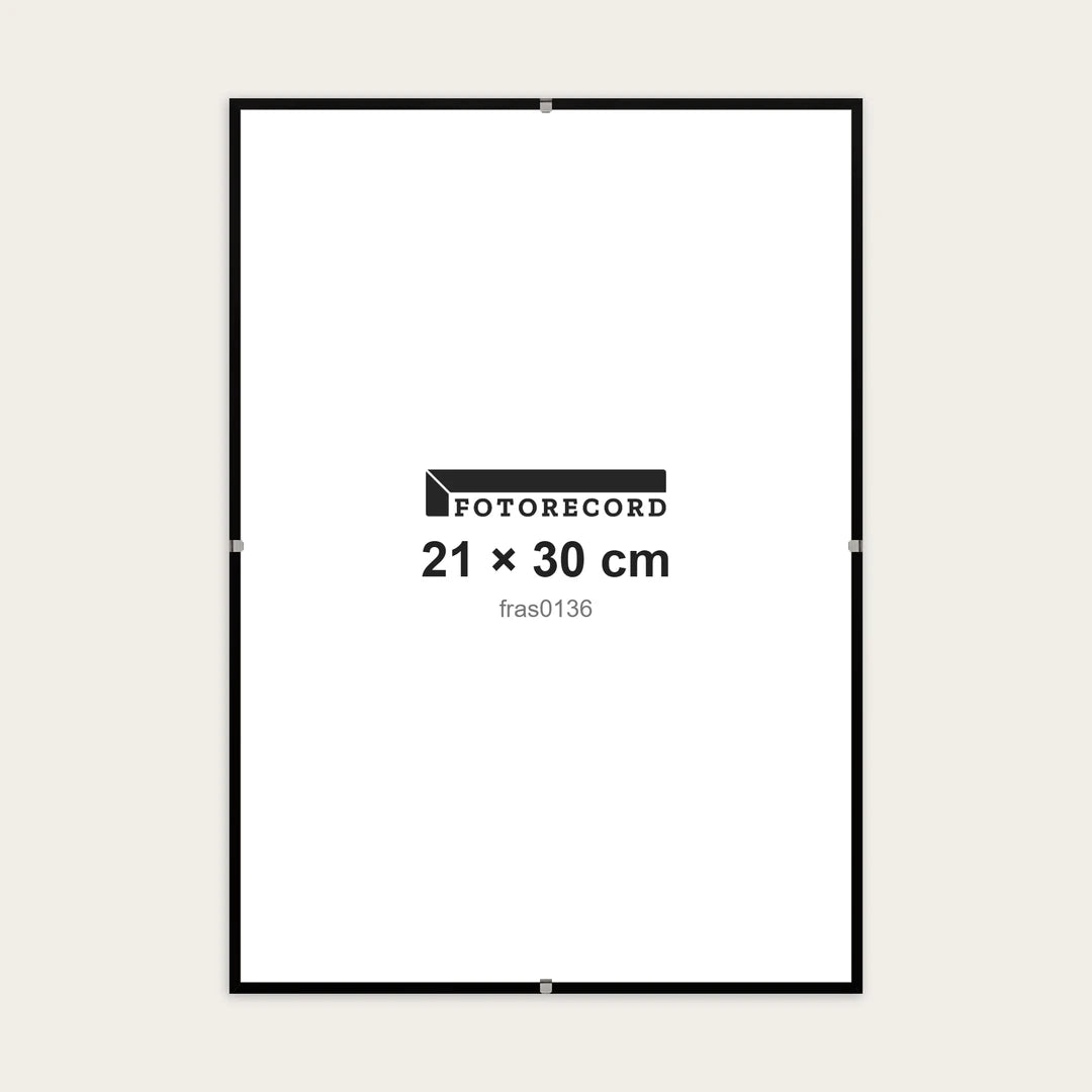 Kit Montatura a Giorno 21x30 cm — Nero Opaco