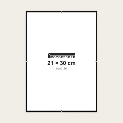 Kit Montatura a Giorno 21x30 cm — Nero Opaco