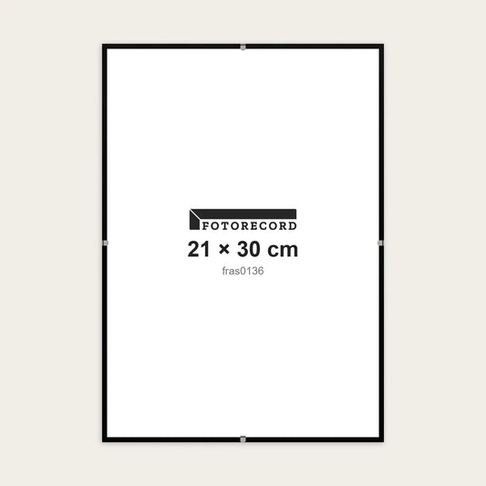 Kit Montatura a Giorno 21x30 cm — Nero Opaco
