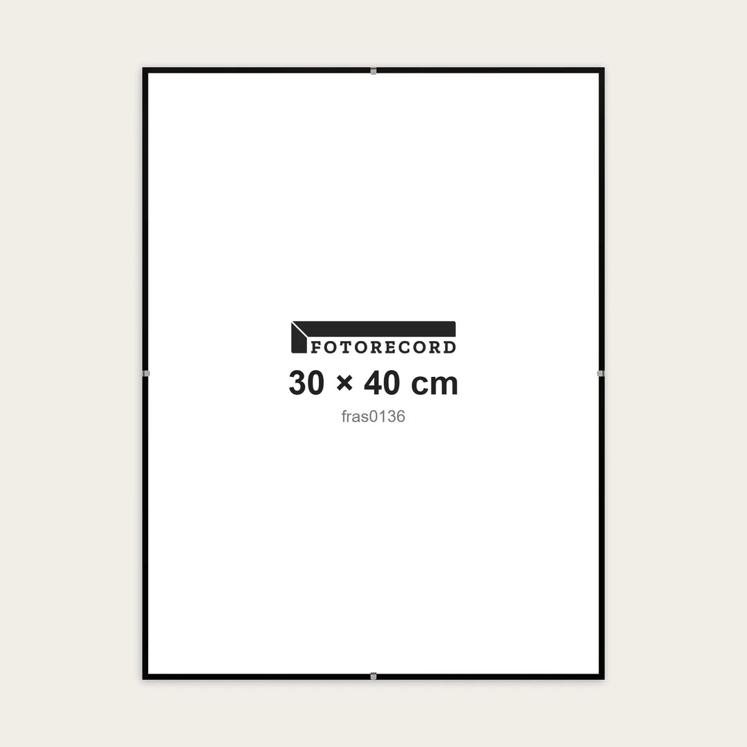Kit Montatura a Giorno 30x40 cm — Nero Opaco