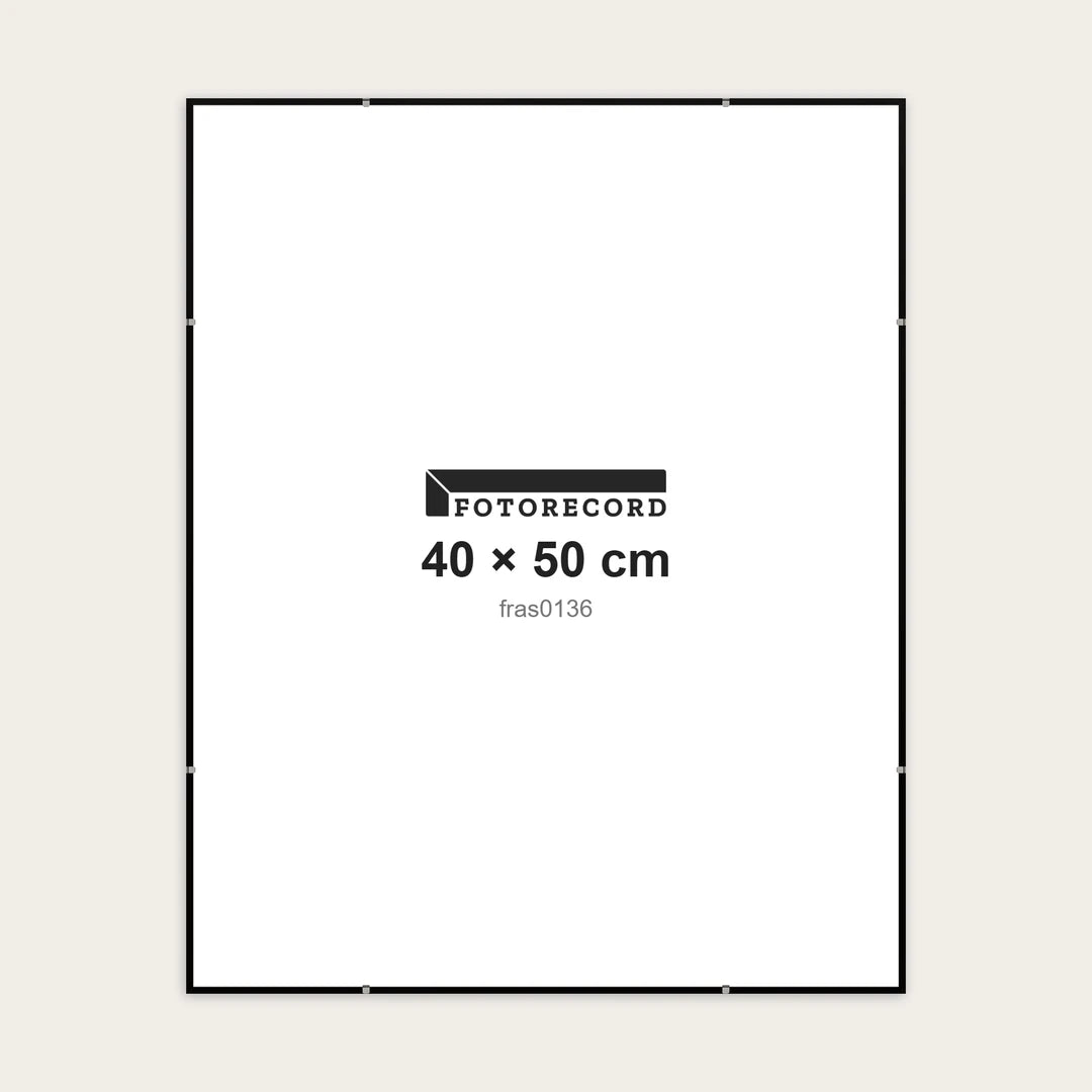 Kit Montatura a Giorno 40x50 cm — Nero Opaco