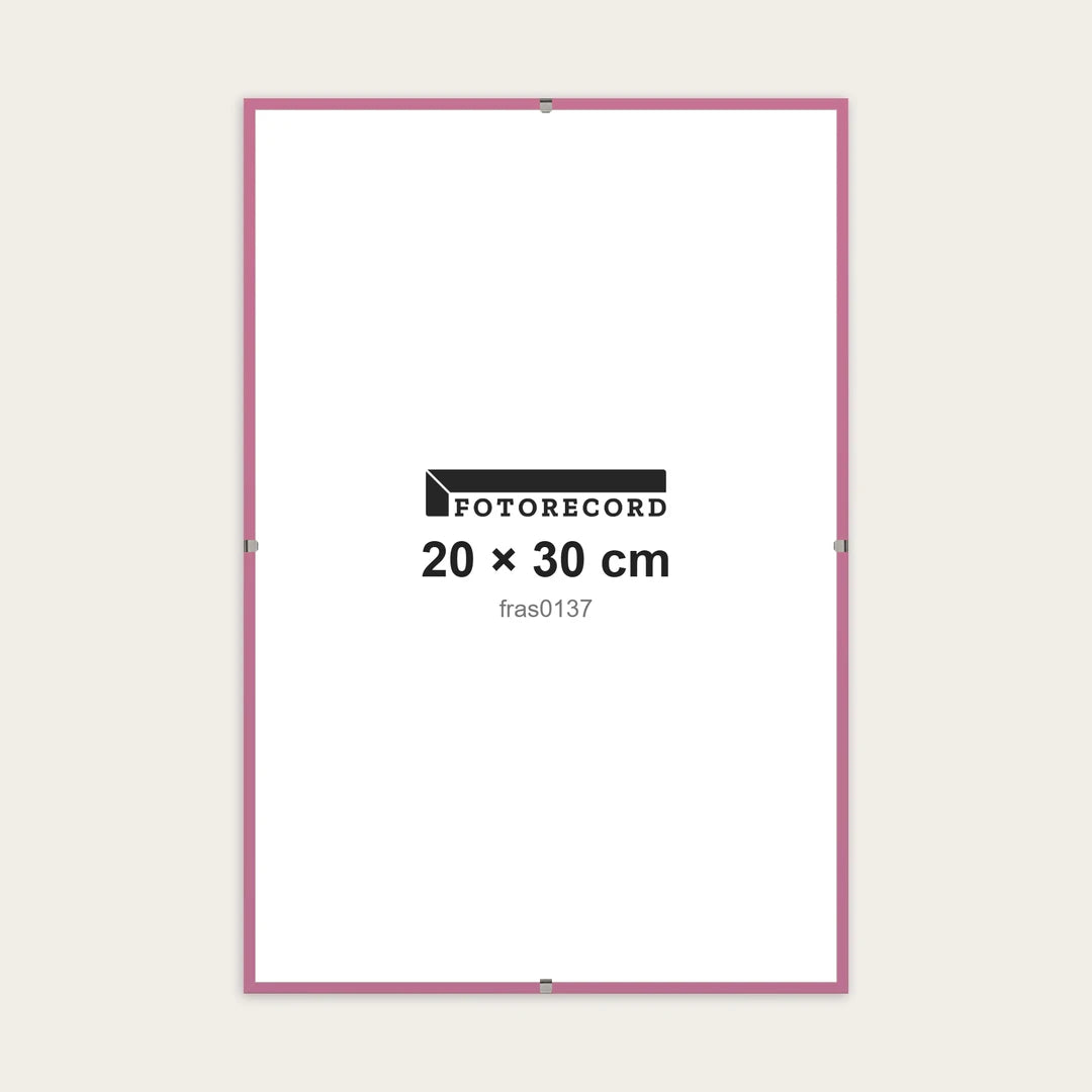 Kit Montatura a Giorno 20x30 cm — Rosa Opaco | fras0137