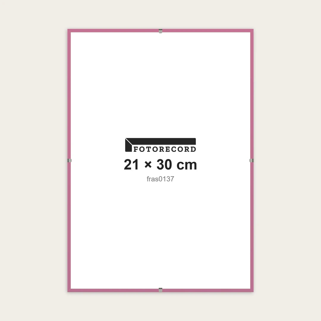 Kit Montatura a Giorno 21x30 cm — Rosa Opaco | fras0137