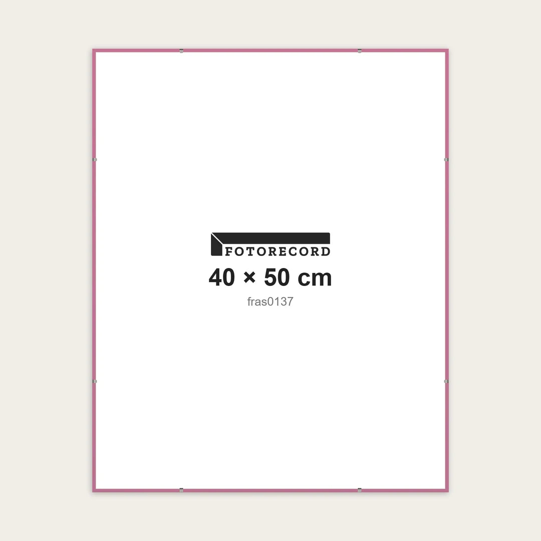 Kit Montatura a Giorno 40x50 cm — Rosa Opaco | fras0137