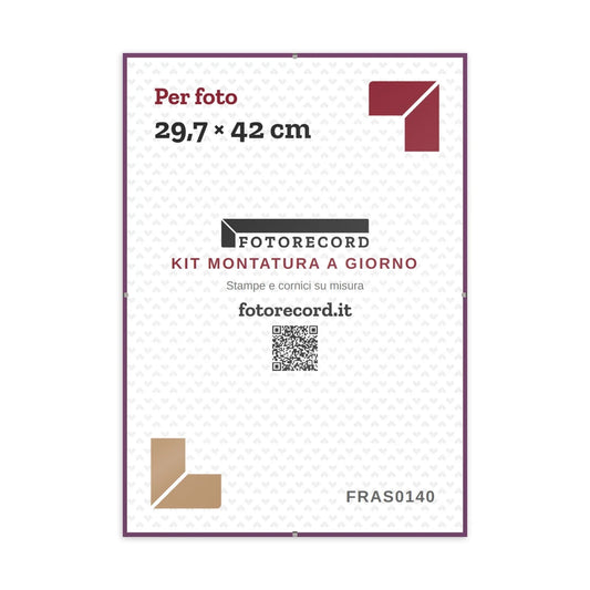Kit Montatura a Giorno A3 29,7x42 cm — Viola Opaco