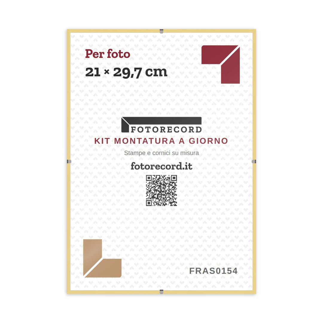 Kit Montatura a Giorno A4 21x29,7 cm — Abete Satinato
