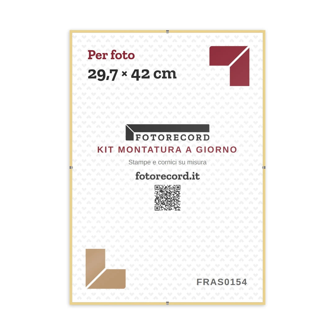 Kit Montatura a Giorno A3 29,7x42 cm — Abete Satinato