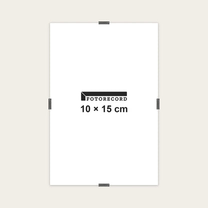 Kit Pannello Solo Vetro 10x15 cm — Fronte Vetro normale