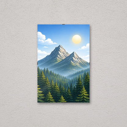 Il pannello solo vetro 20×30 cm a parete, con una fotografia di esempio: la stampa non e' inclusa nel kit