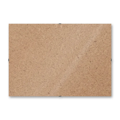 Il pannello solo vetro 29,7×42 cm di traverso su fondo bianco, senza stampa
