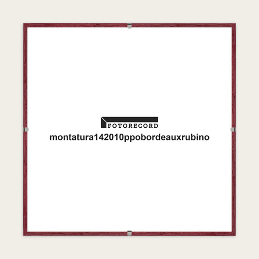 Montatura a giorno montatura142010ppobordeauxrubino
