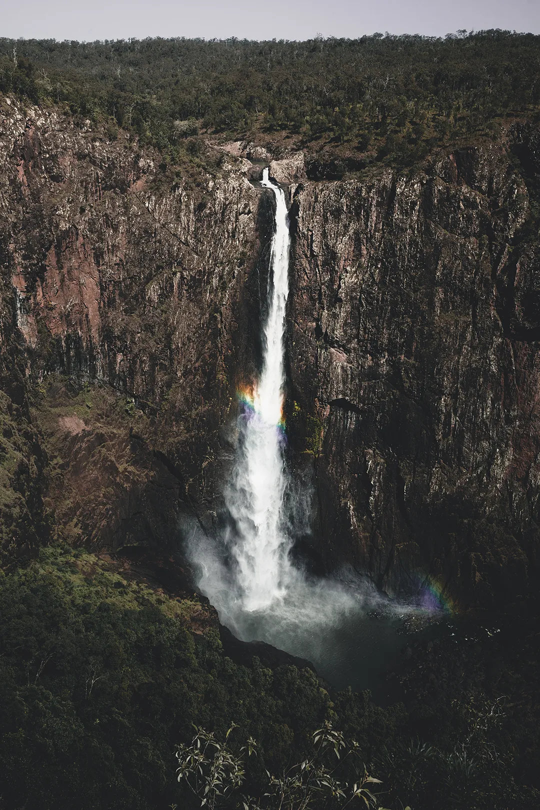 Cascata con Arcobaleno — Foresta Tropicale | Stampa d’Autore Filippo Mondello | 0014