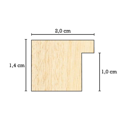 Cadre en bois sur mesure - 20BEIGE