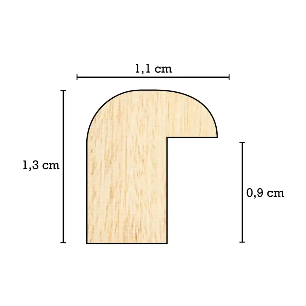 Cadre en bois sur mesure - 215BLU