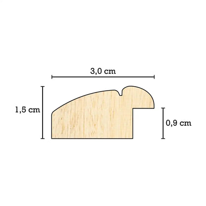 Cadre en bois sur mesure - 2396VR