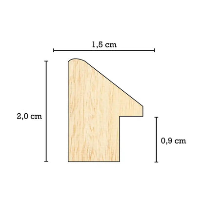 Custom made wooden frame - 239GRI